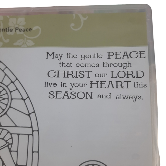 Retired Stampin Up Gentle Peace Photopolymer Cling Stamp Set - Picture 8 of 14